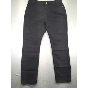 Liz Claiborne Sara Mid-Rise Slim Leg Black Stretch Waist  Size 10P